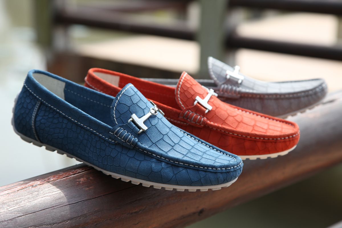 Leather loafers